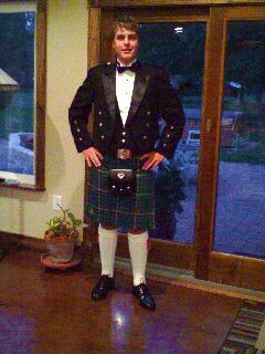 Picture of traditional fashionable kilts for prom celebrating celtic, Scottish, and Irish heritage, and/or school spirit!