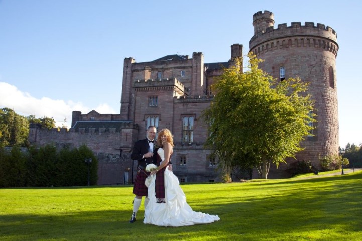 Picture of traditional tartan kilts for weddings celebrating celtic, Scottish, and Irish heritage!