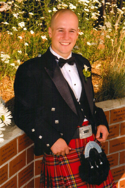 Picture of traditional tartan kilts for weddings celebrating celtic, Scottish, and Irish heritage!