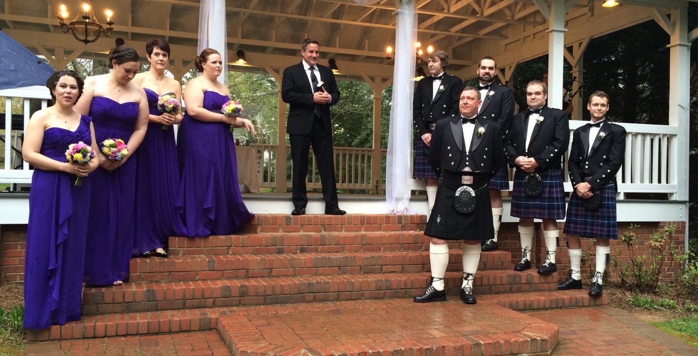 Picture of traditional tartan kilts for weddings celebrating celtic, Scottish, and Irish heritage!