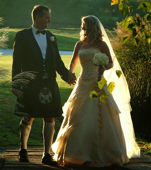 Picture of traditional tartan kilts for weddings celebrating celtic, Scottish, and Irish heritage!