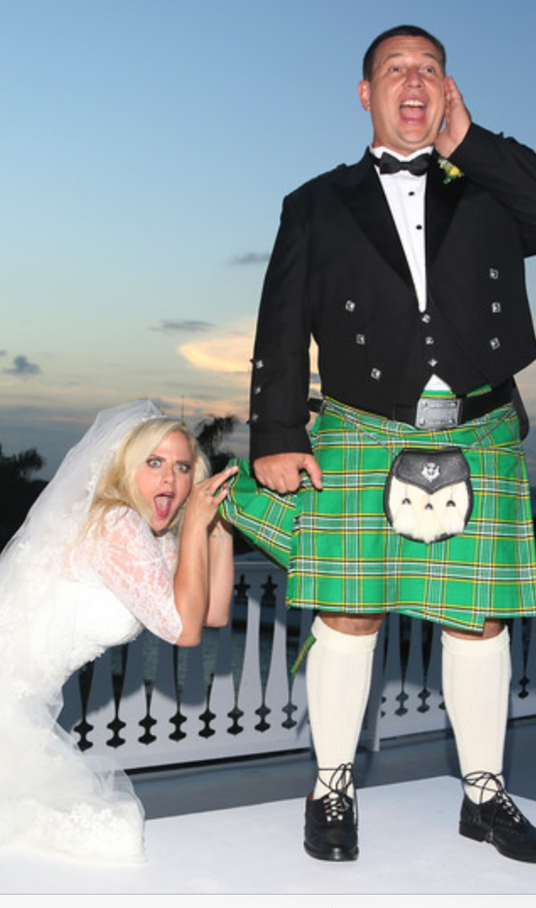 Picture of traditional tartan kilts for weddings celebrating celtic, Scottish, and Irish heritage!