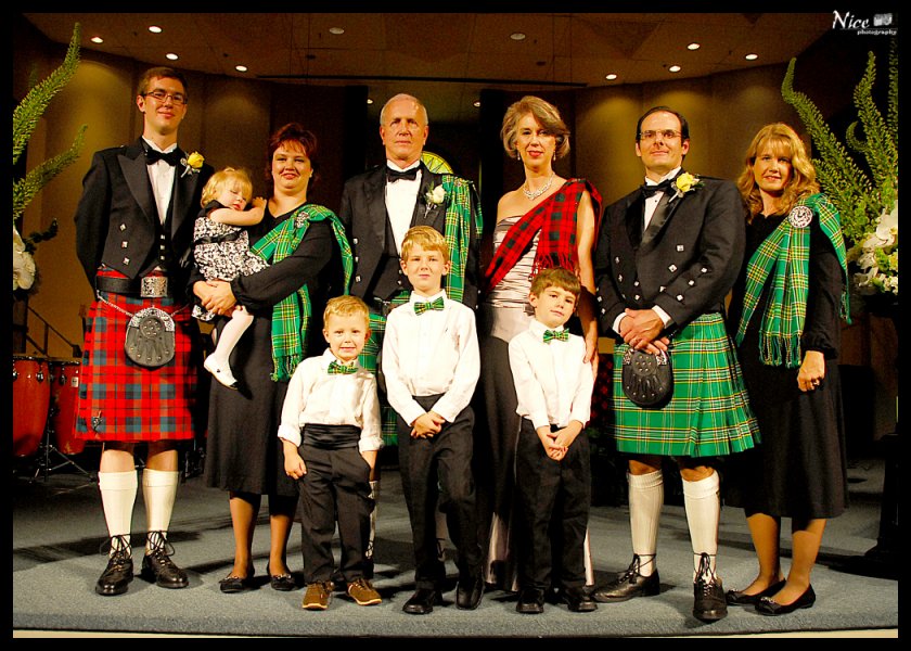 Picture of traditional tartan kilts for weddings celebrating celtic, Scottish, and Irish heritage!