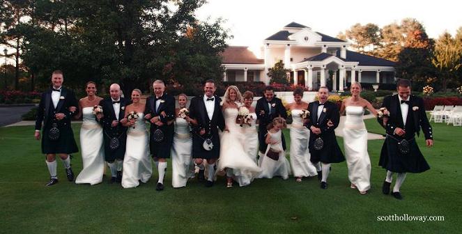 Picture of traditional tartan kilts for weddings celebrating celtic, Scottish, and Irish heritage!