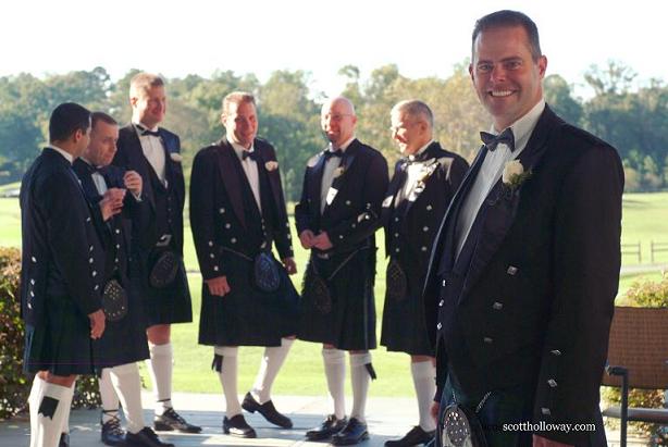 Picture of traditional tartan kilts for weddings celebrating celtic, Scottish, and Irish heritage!