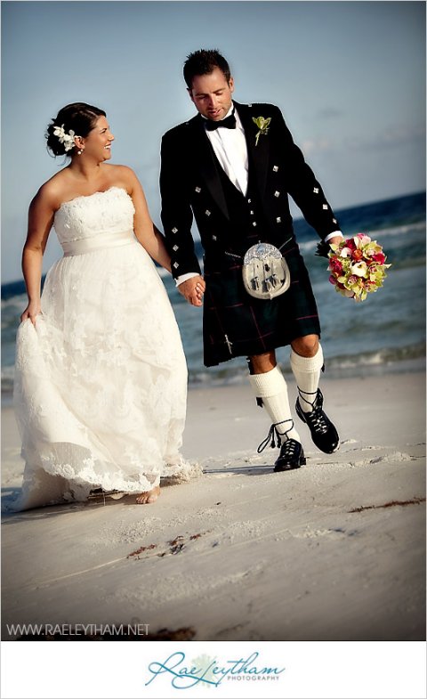 Picture of traditional tartan kilts for weddings celebrating celtic, Scottish, and Irish heritage!