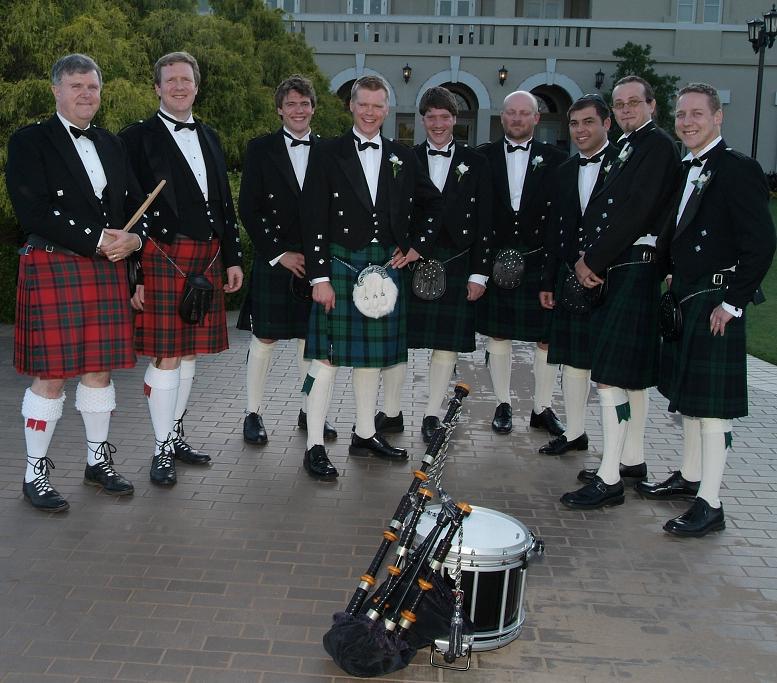 Picture of traditional tartan kilts for weddings celebrating celtic, Scottish, and Irish heritage!