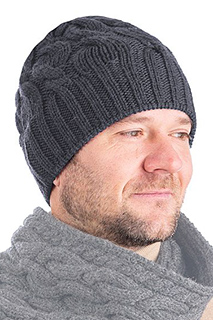Cable Knit Wool Hat