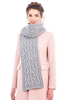 SuperSoft Merino Cable Scarf