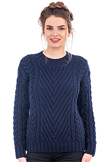 Ladies Ribbed Cable Sweater