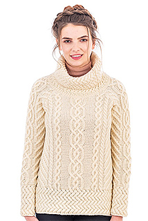 Ladies Cowl Neck Sweater