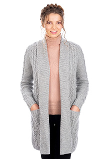 Ladies Open Face Cardigan