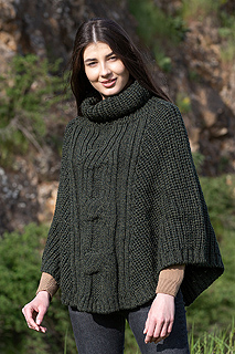 Cable Cowlneck Poncho