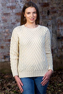 Crew Neck Ribbed Sweater