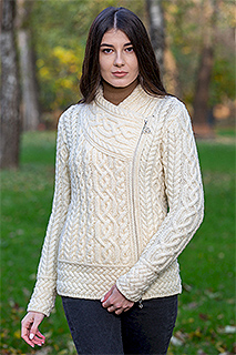 Cable Knit Side Zip Cardigan