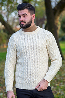Merino Braid Cable Pullover