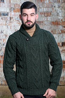 Merino Shawl Collar Pullover