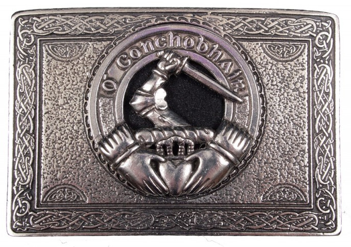 Irish Cap Badge Belt Buckle (Rectangle)