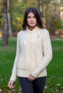 Cable Knit Side Zip Cardigan