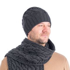 Cable Knit Wool Hat