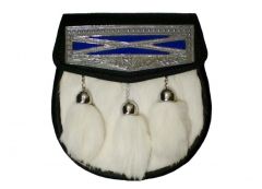 Fur Sporran with Saltire Flap