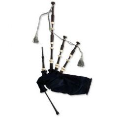 Naill Bagpipes with Imitation Ivory and Nickel Slides