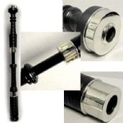 McCallum P1 Poly Bagpipes - Aluminum Mounts