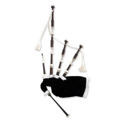 McCallum AB2D Blackwood Bagpipes - Aluminum & Imitation Ivory