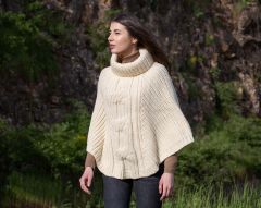 Cable Cowlneck Poncho