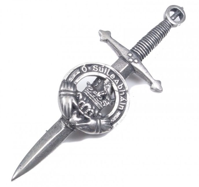 O'Rourke Irish Coat of Arms Kilt Pin