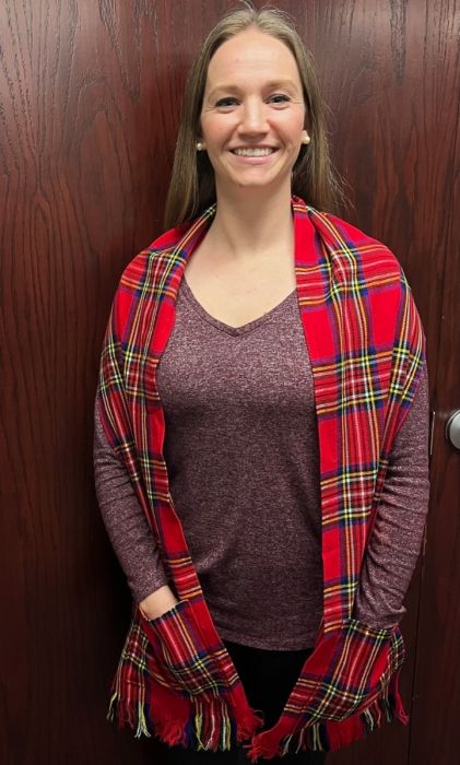 Small plaid sales scarf