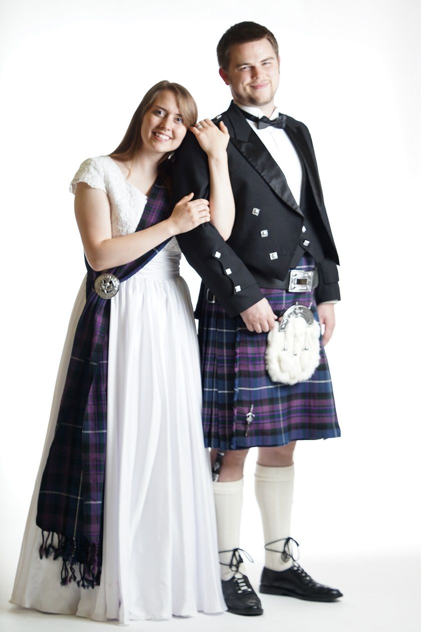 Tartan Sash Clan MacArthur Ladies Scottish Wool Plaid 