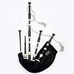 McCallum P2 Poly Bagpipes   Aluminum & Imitation Ivory