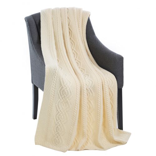 Dara Merino Wool Aran Throw