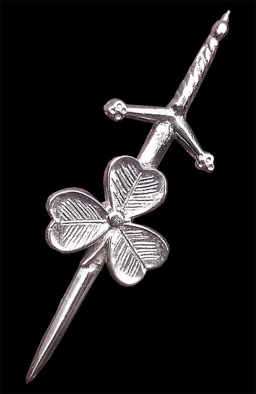 Shamrock Kilt Pin